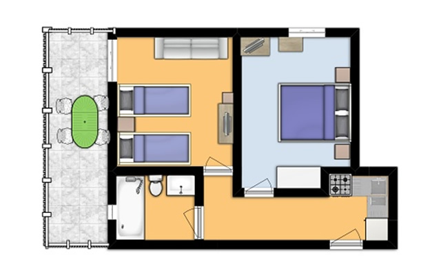 Exemplu de plan de etaj